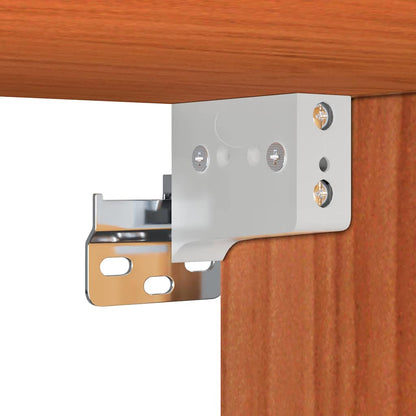 Wandschrank Wachsbraun 100 x 30 x 35 cm Massivholz Kiefer