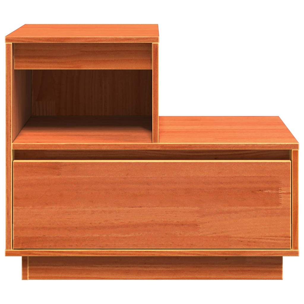 Nachttisch Wachsbraun 60 x 34 x 51 cm Kiefer Massivholz