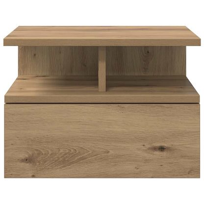 Schwebender Nachttisch Eiche handwerklich 40 x 31 x 27 cm