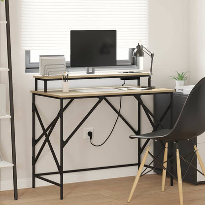 Schreibtisch Sonoma-Eiche 100 x 50 x 86.5 cm Holzwerkstoff