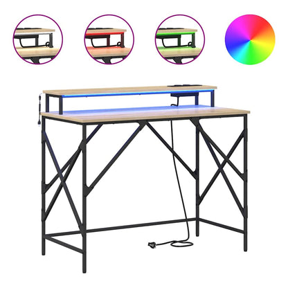 Schreibtisch Sonoma-Eiche 100 x 50 x 86.5 cm Holzwerkstoff
