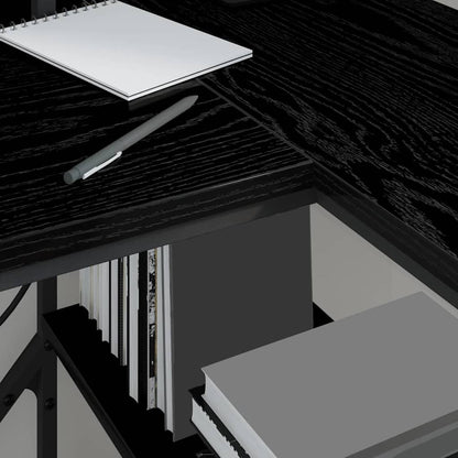Schreibtisch Schwarze Eiche 120 x 79 x 86.5 cm Holzwerkstoff
