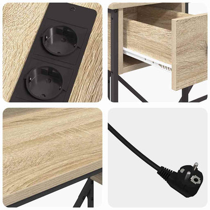 Schreibtisch Sonoma-Eiche 120 x 79 x 86.5 cm Holzwerkstoff