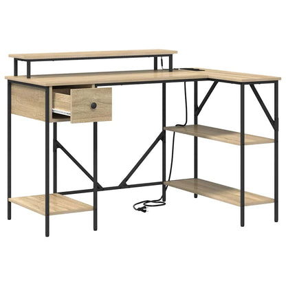Schreibtisch Sonoma-Eiche 120 x 79 x 86.5 cm Holzwerkstoff