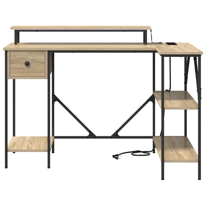 Schreibtisch Sonoma-Eiche 120 x 79 x 86.5 cm Holzwerkstoff