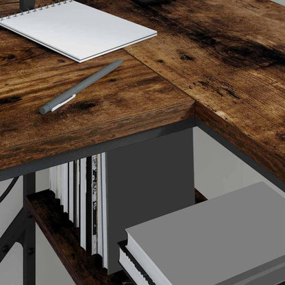 Schreibtisch Räuchereiche 120 x 79 x 86.5 cm Holzwerkstoff