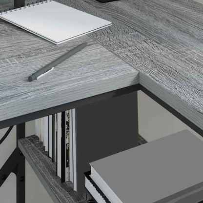 Schreibtisch Grau Sonoma 120 x 79 x 86.5 cm Holzwerkstoff