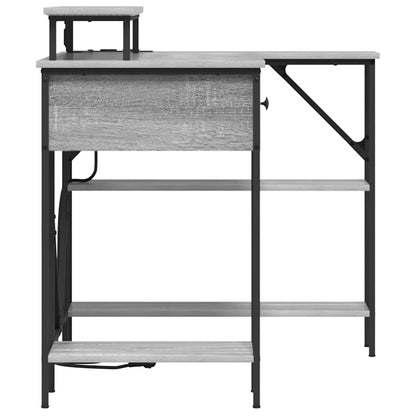 Schreibtisch Grau Sonoma 120 x 79 x 86.5 cm Holzwerkstoff