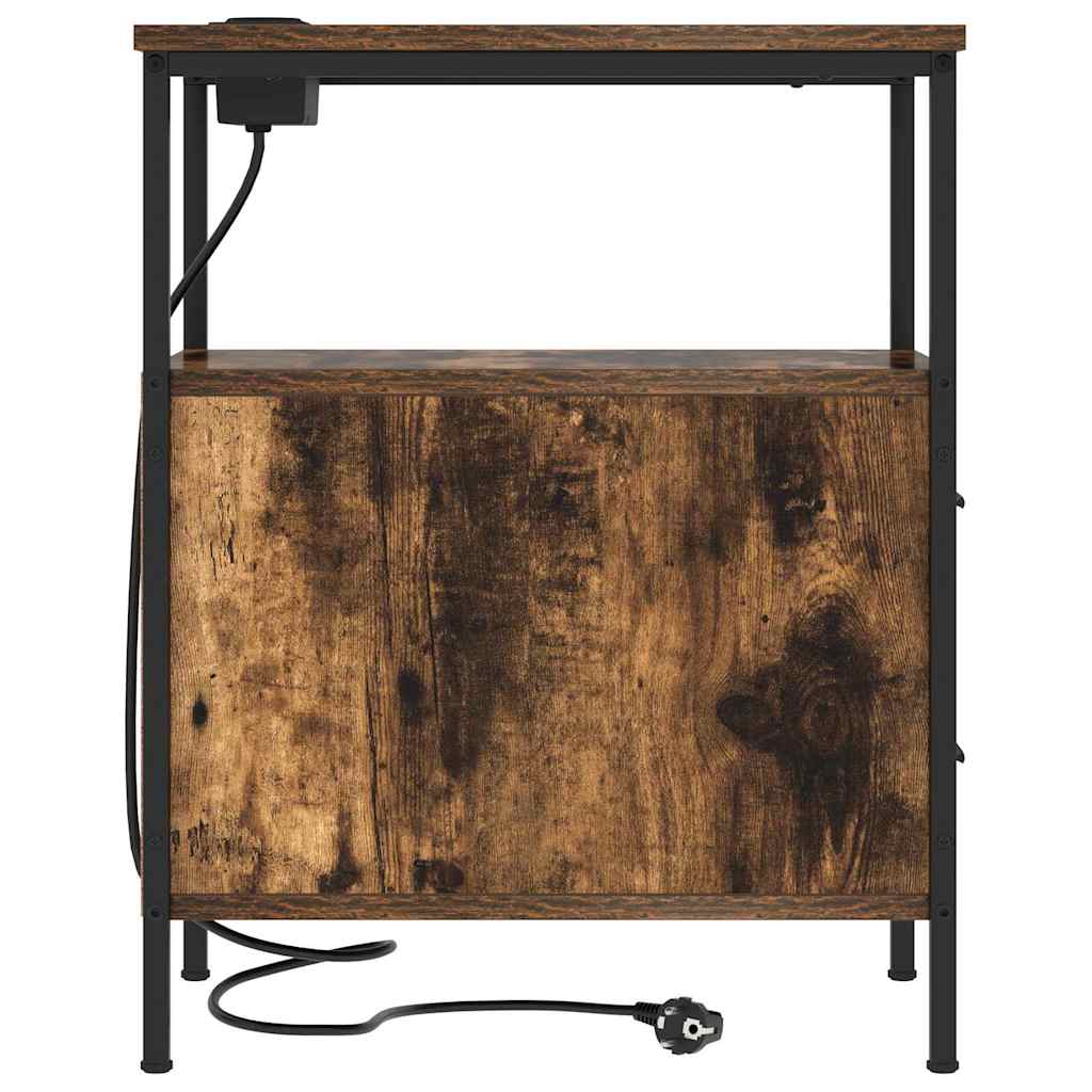 Nachttisch Räuchereiche 30 x 48 x 61 cm Holzwerkstoff