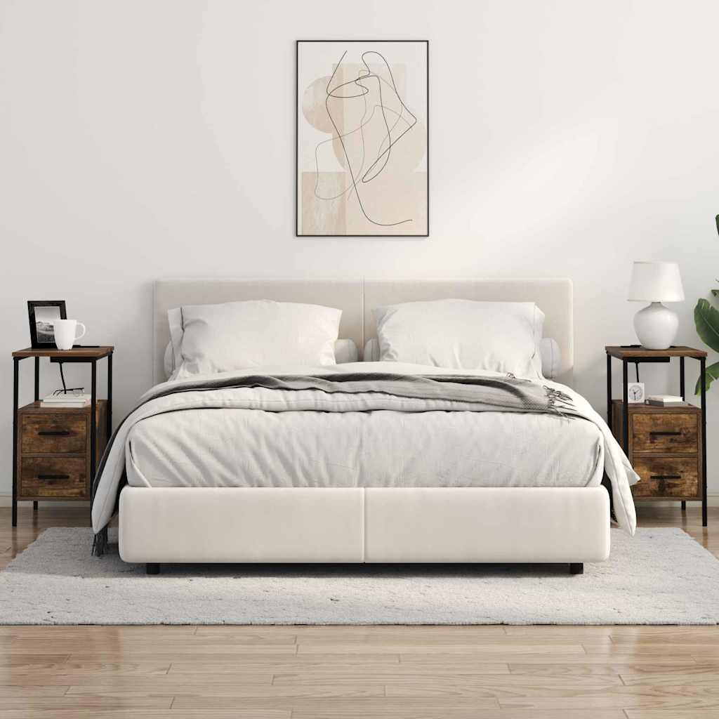 Nachttisch 2 pcs Räuchereiche 30 x 48 x 61 cm Holzwerkstoff