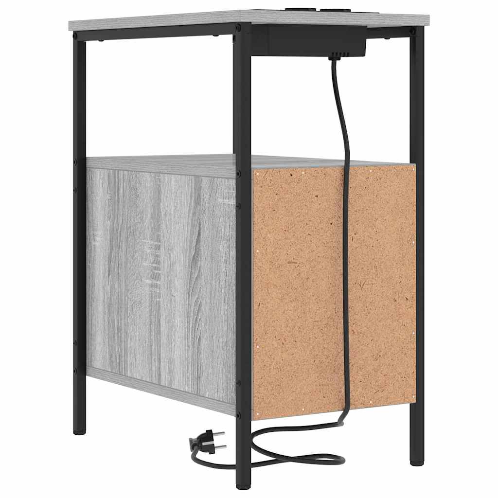 Nachttisch 2 pcs Grau Sonoma 30 x 48 x 61 cm Holzwerkstoff