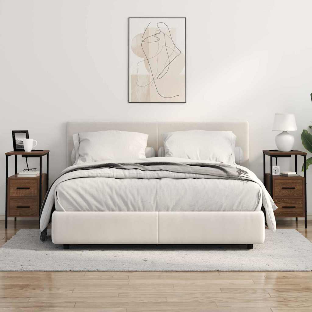 Nachttisch Braun Eichen-Optik 30 x 48 x 61 cm Holzwerkstoff