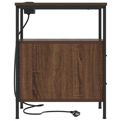 Nachttisch Braun Eichen-Optik 30 x 48 x 61 cm Holzwerkstoff