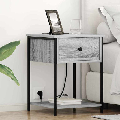 Nachttisch 2 pcs Grau Sonoma 42 x 41 x 56 cm Holzwerkstoff