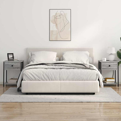 Nachttisch 2 pcs Grau Sonoma 42 x 41 x 56 cm Holzwerkstoff