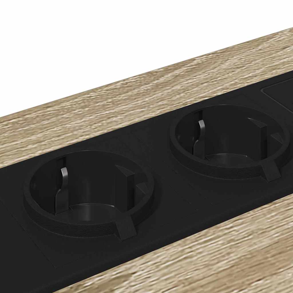 Nachttisch mit Ladestation Sonoma-Eiche Holzwerkstoff