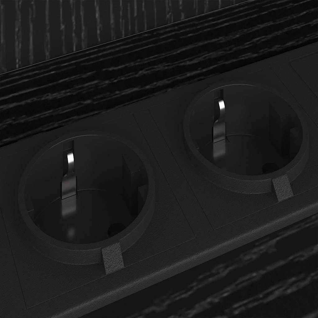 Nachttisch Schwarze Eiche 38 x 31 x 61 cm Holzwerkstoff