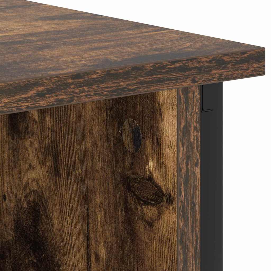 Nachttisch 2 pcs Räuchereiche 38 x 31 x 61 cm Holzwerkstoff