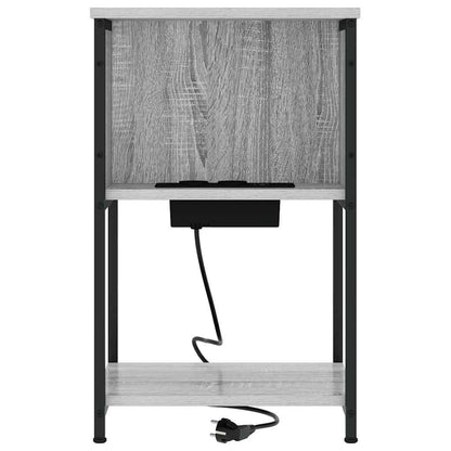 Nachttisch 2 pcs Grau Sonoma 38 x 31 x 61 cm Holzwerkstoff
