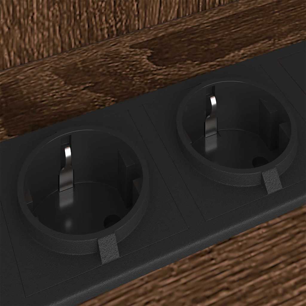 Nachttisch 2 pcs Braune Eiche 38 x 31 x 61 cm Holzwerkstoff