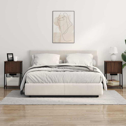 Nachttisch 2 pcs Braune Eiche 38 x 31 x 61 cm Holzwerkstoff