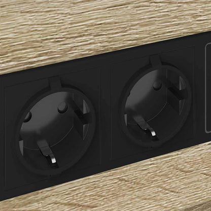 Nachttisch mit Ladestation Sonoma Eiche 40 x 31 x 60 cm