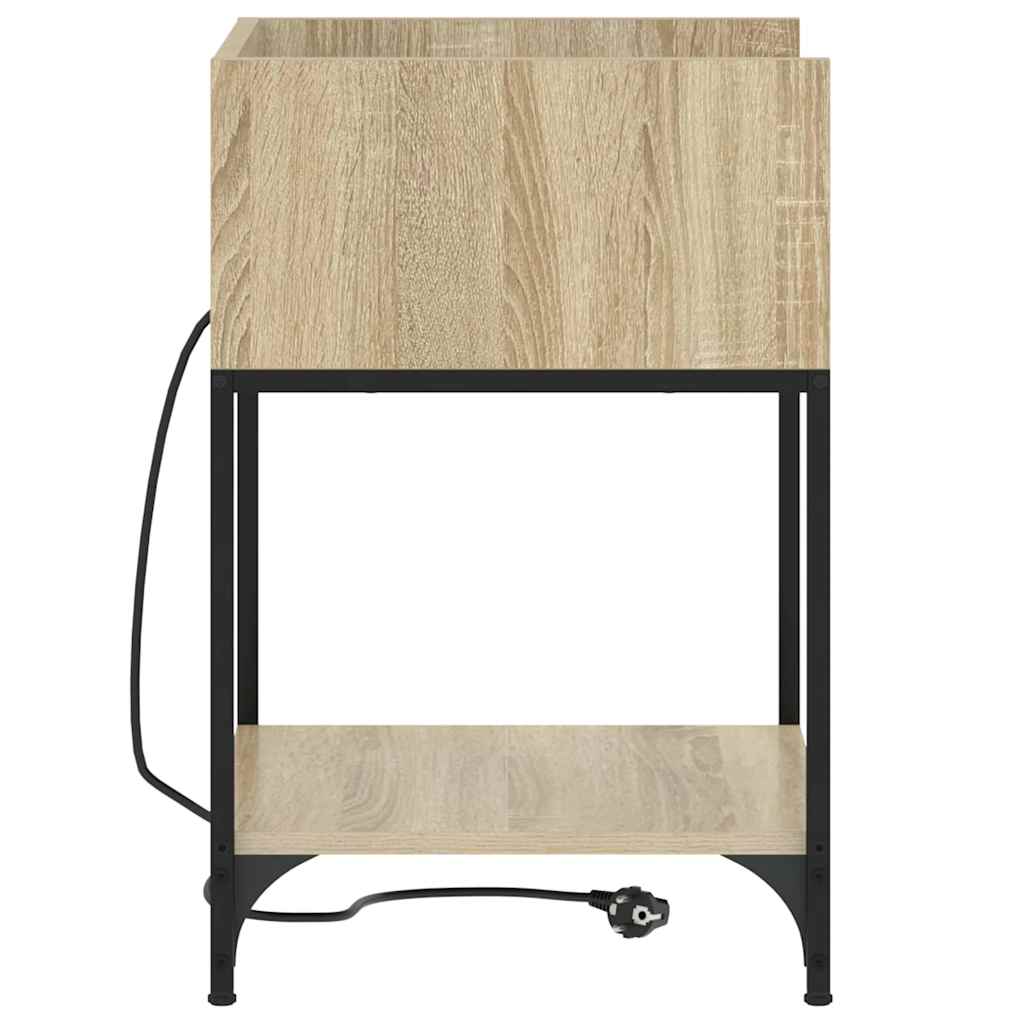 Nachttisch 2 pcs Sonoma-Eiche 40 x 40 x 61 cm Holzwerkstoff