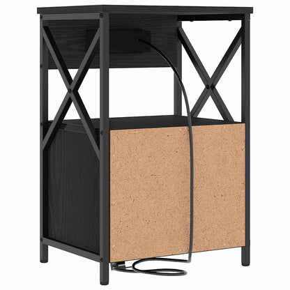 Nachttisch 2 pcs Schwarze Eiche 40 x 31 x 60 cm Holzwerkstoff