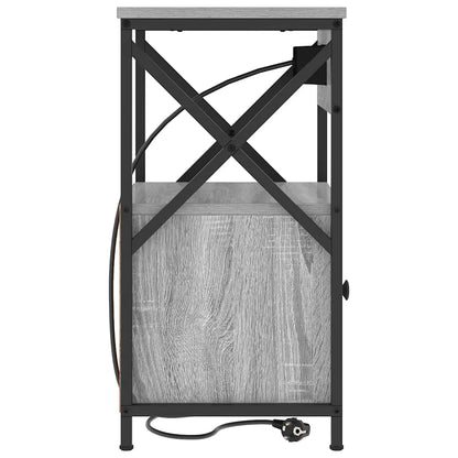 Nachttisch Grau Sonoma 40 x 31 x 60 cm Holzwerkstoff
