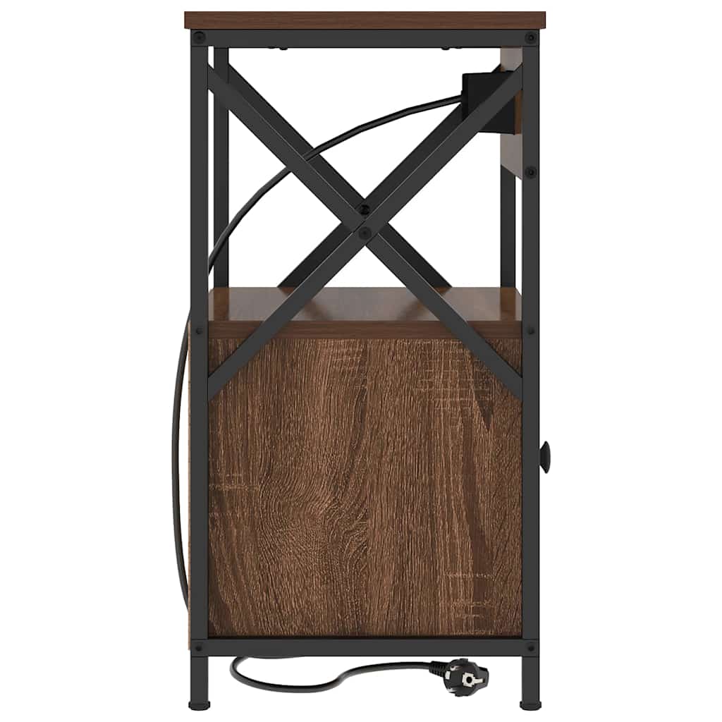 Nachttisch Braune Eiche 40 x 31 x 60 cm Holzwerkstoff