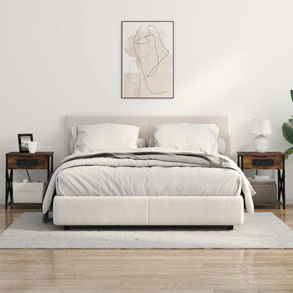 Nachttisch mit Ladestation 2 pcs Räuchereiche 41 x 31 x 51 cm