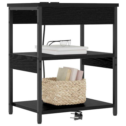 Nachttisch Schwarze Eiche Holzwerkstoff