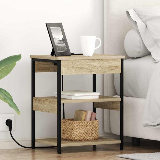 Nachttisch 2 pcs Sonoma Eiche Holzwerkstoff