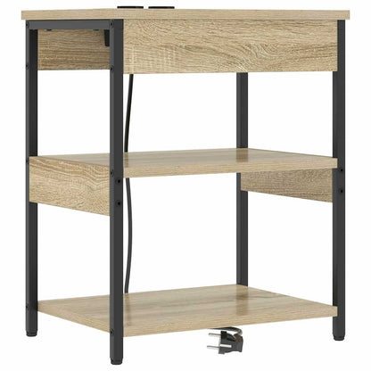 Nachttisch 2 pcs Sonoma Eiche Holzwerkstoff