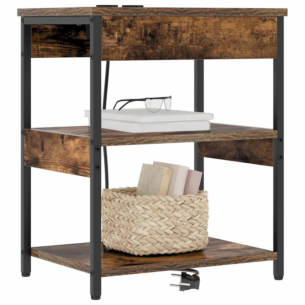 Nachttisch Räuchereiche Holzwerkstoff