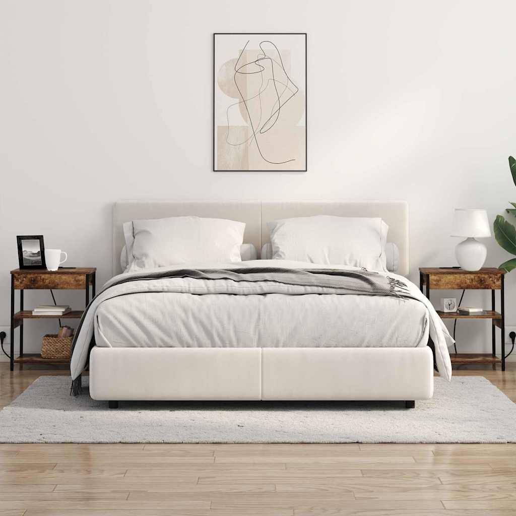 Nachttisch 2 pcs Räuchereiche Holzwerkstoff