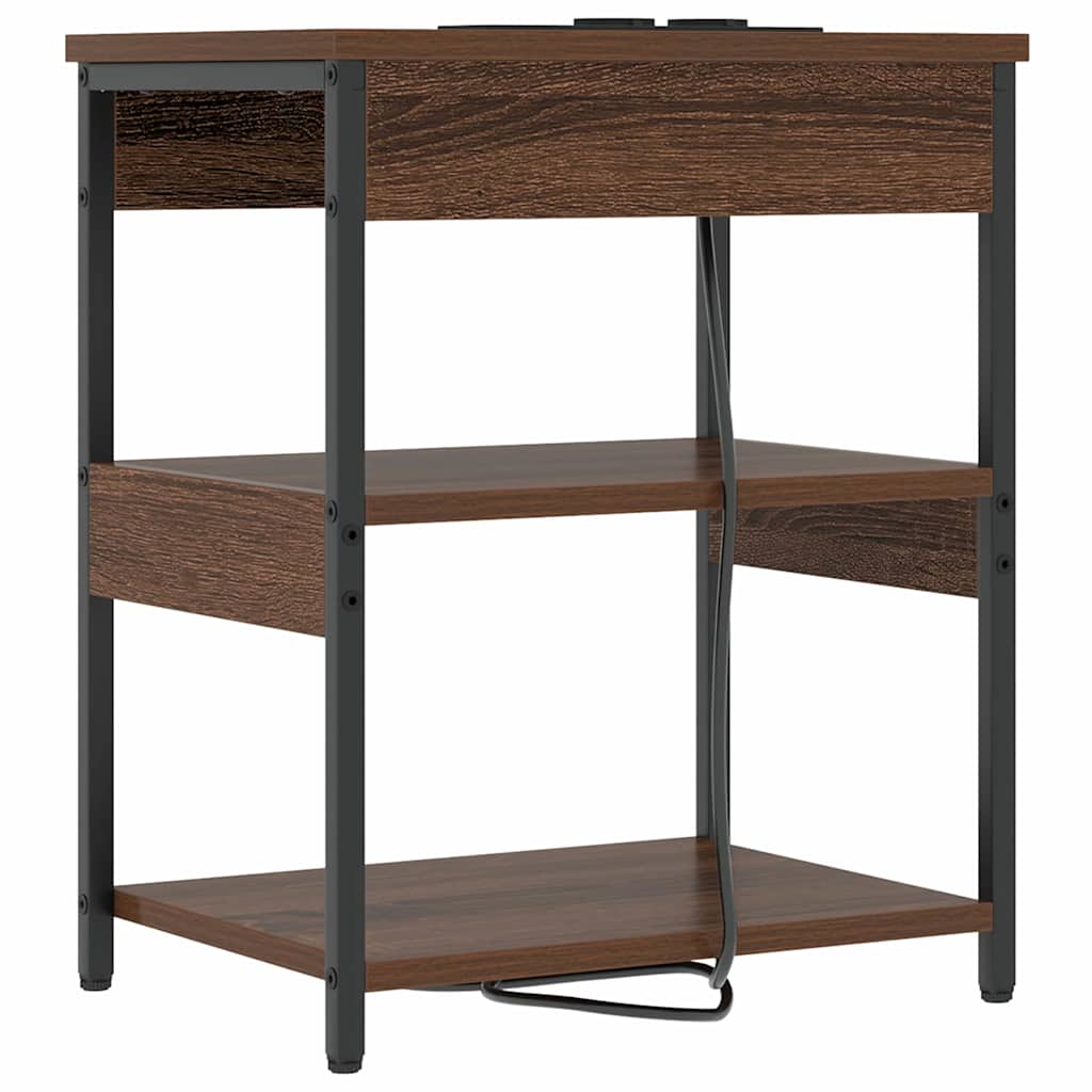 Nachttisch Braune Eiche Holzwerkstoff