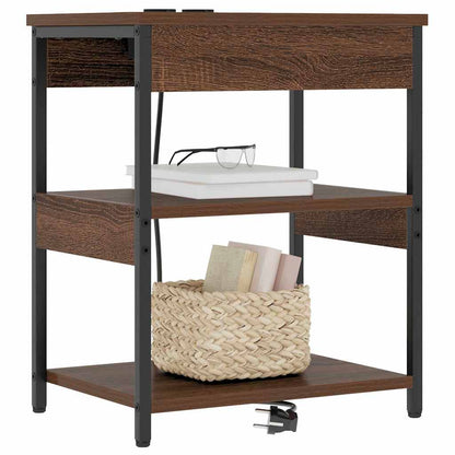 Nachttisch Braune Eiche Holzwerkstoff