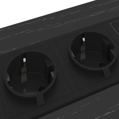 Nachttisch Schwarz Eichen-Optik 41,5 x 40,5 x 55 cm