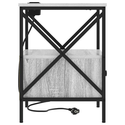 Nachttisch Grau Sonoma 41,5 x 40,5 x 55 cm Holzwerkstoff