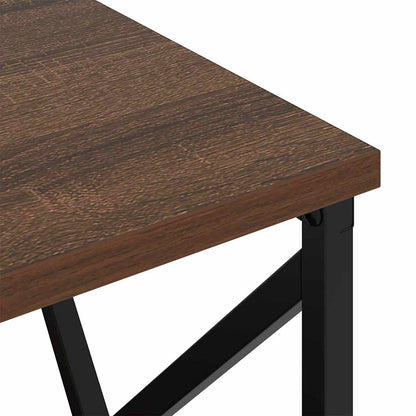 Nachttisch mit Ladestation Braun Eichen-Optik Holzwerkstoff