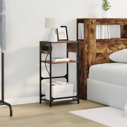 Nachttisch Räuchereiche 40 x 27 x 76 cm Holzwerkstoff