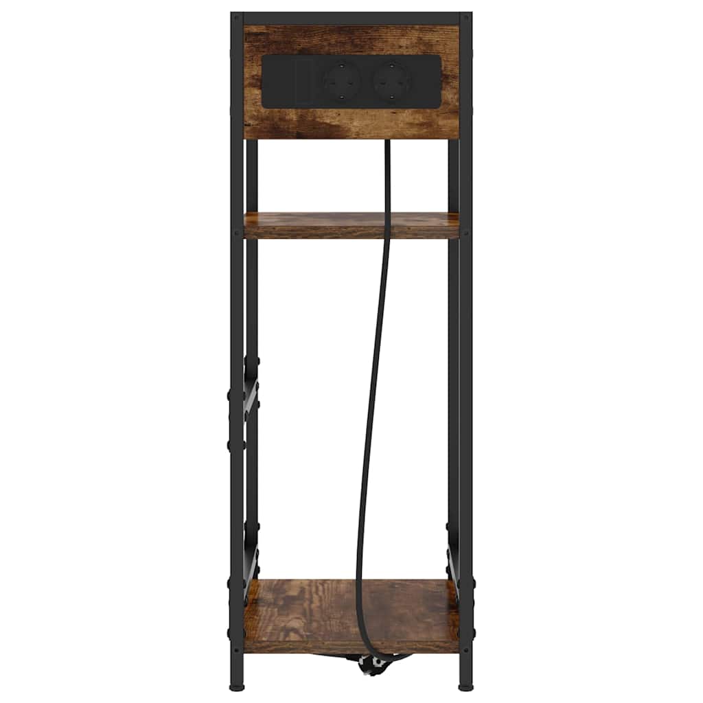 Nachttisch Räuchereiche 40 x 27 x 76 cm Holzwerkstoff