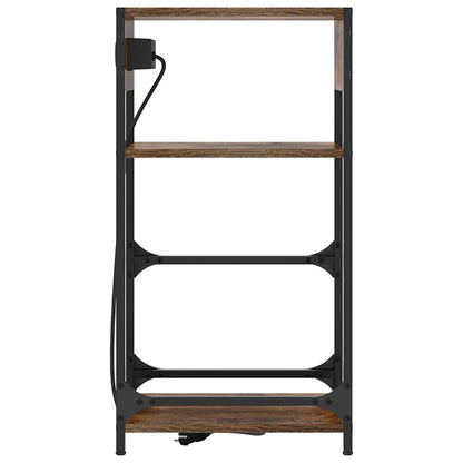 Nachttisch Räuchereiche 40 x 27 x 76 cm Holzwerkstoff