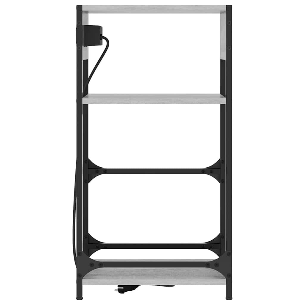 Nachttisch Grau Sonoma 40 x 27 x 76 cm Holzwerkstoff