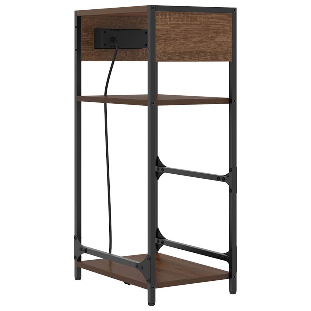 Nachttisch Braune Eiche 40 x 27 x 76 cm Holzwerkstoff