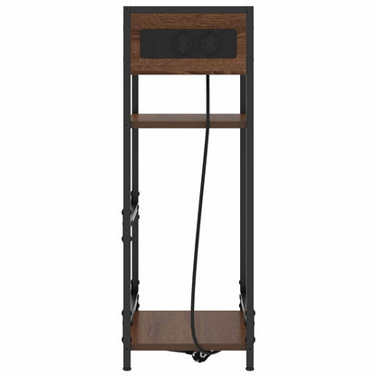 Nachttisch Braune Eiche 40 x 27 x 76 cm Holzwerkstoff