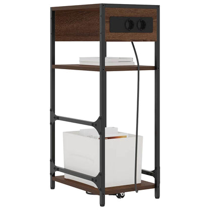 Nachttisch Braune Eiche 40 x 27 x 76 cm Holzwerkstoff