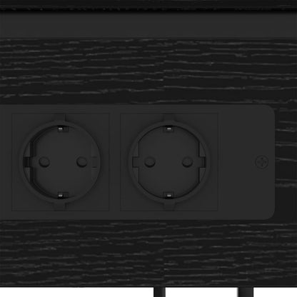 Nachttisch Schwarze Eiche 41 x 28 x 76 cm Holzwerkstoff