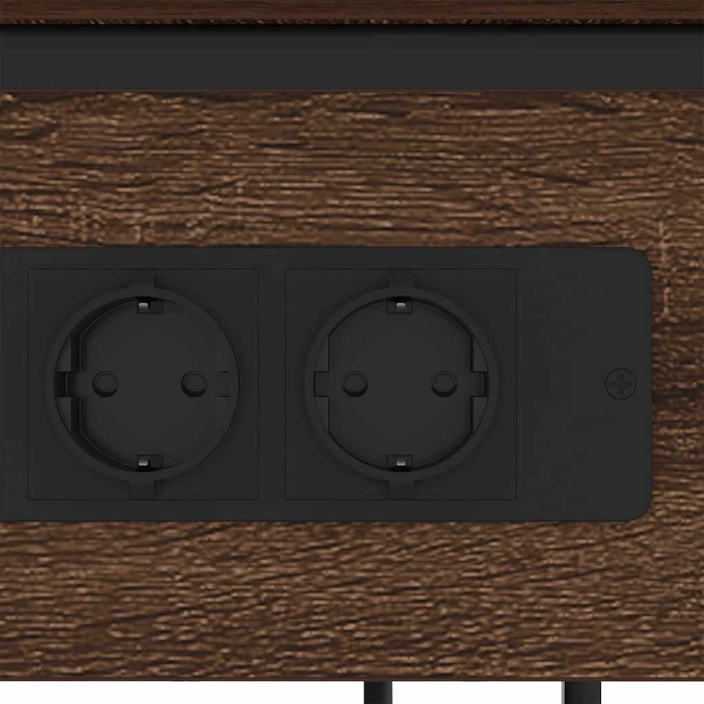 Nachttisch Braune Eiche 41 x 28 x 76 cm Holzwerkstoff